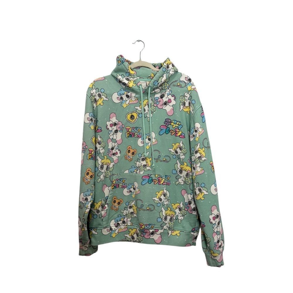 RARE Teddy Fresh TF x Yurie Sekiya Hoodie Colorful Anime